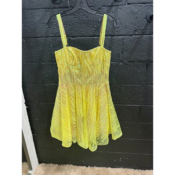 NWT BRONX AND BANCO Mademouselle Sequin-Embellished Mini Dress - Picture 6 of 8